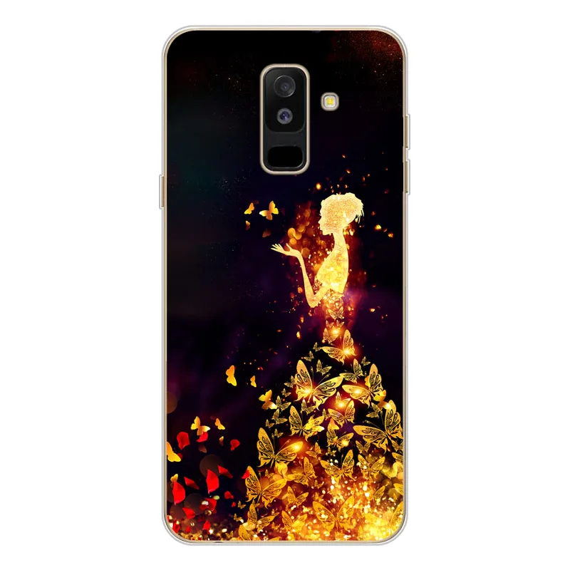 Чехлы Geruide para Для samsung Galaxy A6 plus a6+ Dual SIM pintado telefono caso samsung Galaxy A6 a6 - Цвет: RY-14