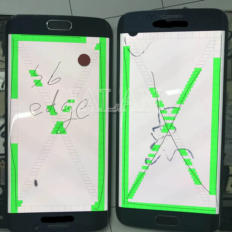 ЖК дисплей с черной точкой для SM S6 edge G925 сенсорным стеклом хорошего
