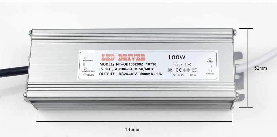 Трансформатор освещения 85 V-265 V to 20-36V 10 20 30 50W 100W адаптер питания импульсный Светодиодный драйвер для прожектора лампы COB чип