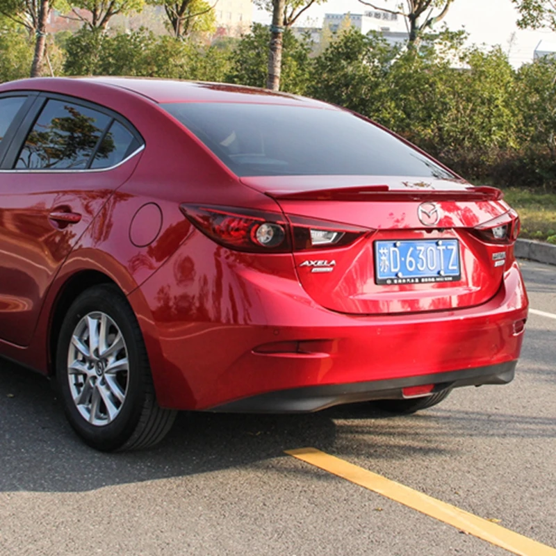 ABS пластик праймер цвет задний ящик крыло LED спойлер Автозапчасти для Mazda 3 Axela