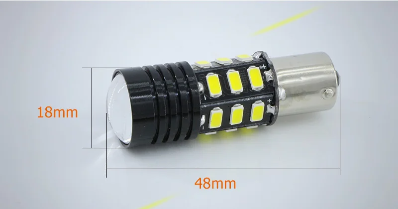 2x1156 P21W BA15S без ошибок с чипом Cree светодиодный DRL Вождения Дневные ходовые Противотуманные фары светильник для Volkswagen VW Passat B7 2012