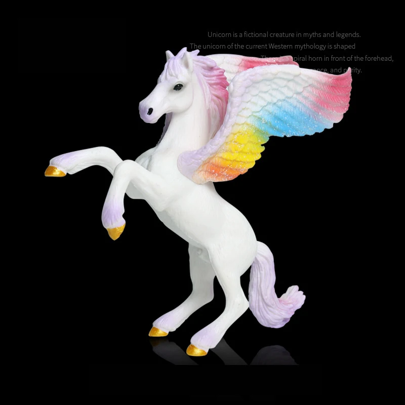 1 шт. 10*4*7 см Pegasus Lift The Wings Rainbow horse красочные реалистичные красота и тщательно