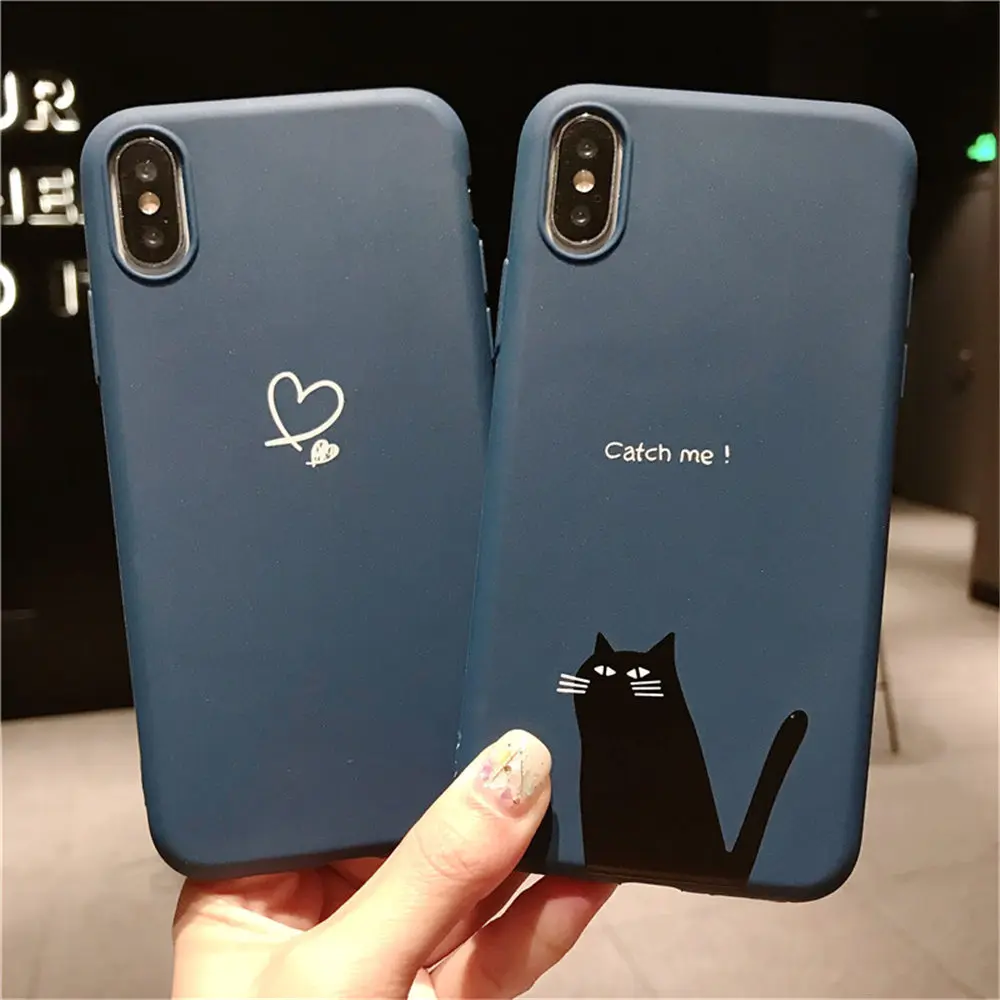 Lovebay для iPhone 7, чехол с надписью «Love Heart» для iPhone 6, 6 s, 8 Plus, 5S, SE, XR, XS Max, чехол для телефона с животными, Мягкий ТПУ силиконовый чехол на заднюю панель