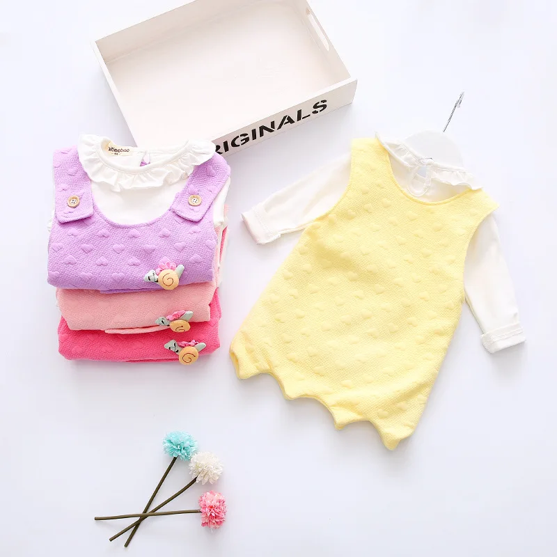 Лидер продаж 2017 года модное весеннее платье для маленьких девочек хлопковые