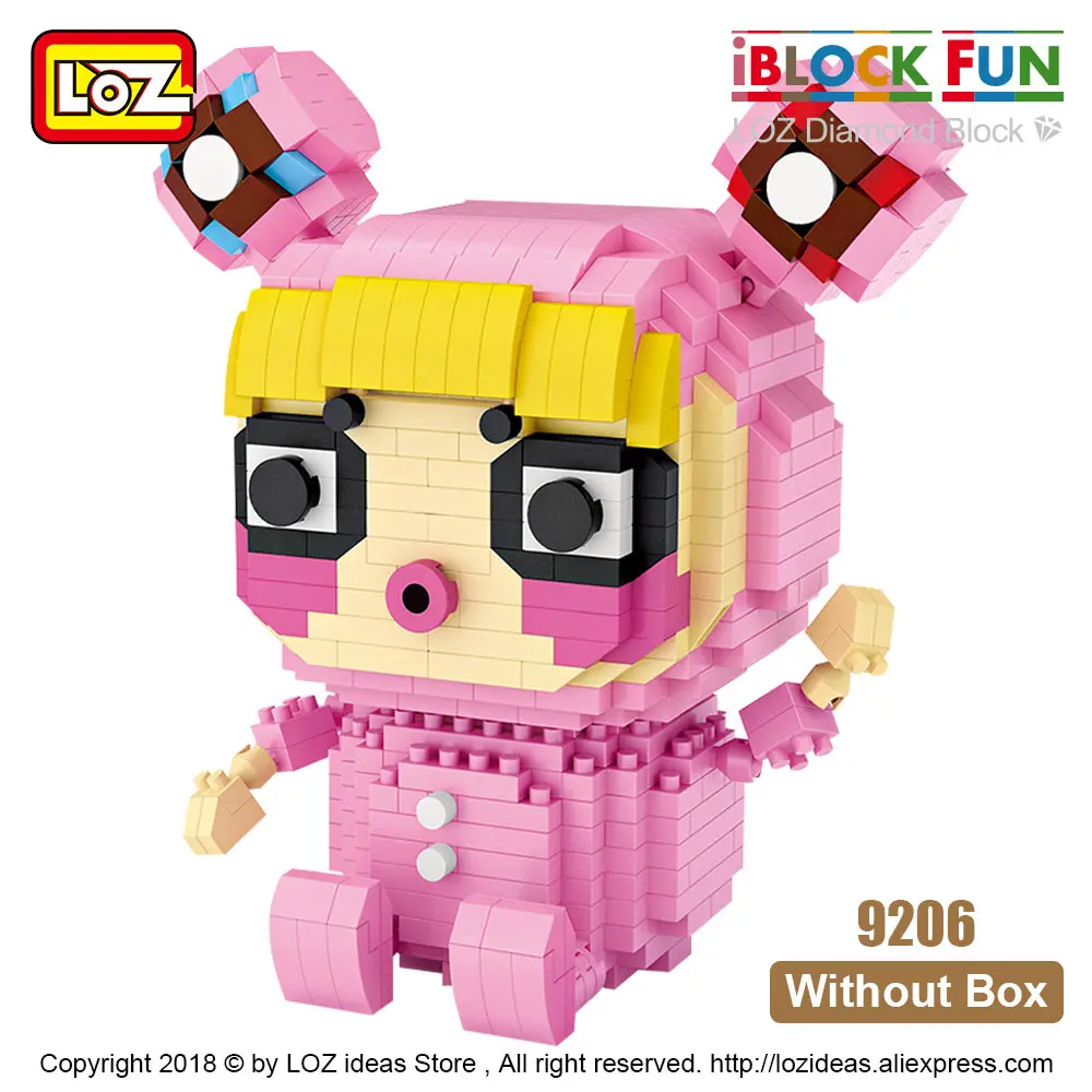 9206 Without Box LOZ, алмазные блоки, сборка, аниме, фигурка, Kawaii, мини микро строительные блоки, кирпичи, сделай сам, развивающие игрушки для детей, подарок - Цвет: 9206 Without Box