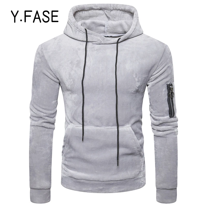 Y. фасе Толстовки Для мужчин бренд мужской с длинным рукавом одноцветное Цвет