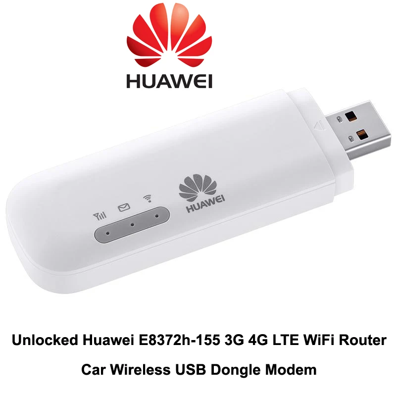 Открыл huawei E8372h 155 3g 4G LTE WI FI маршрутизатор автомобиля Беспроводной usb модем SIM 150 м