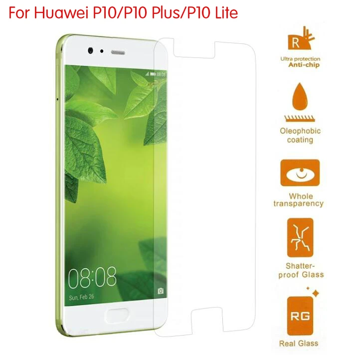 2x Защитное стекло для Huawei P10 Lite Plus защита из закаленного стекла экрана пленка