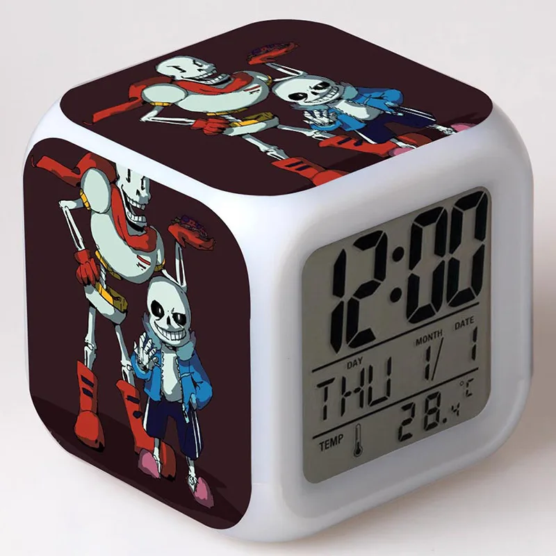 Игры Undertale Аниме Фигурка светодиодный будильник красочные стетящиеся волосы светильник Undertale модель движущиеся и игрушечные фигурки игрушки Фигурки Коллекция - Цвет: 10