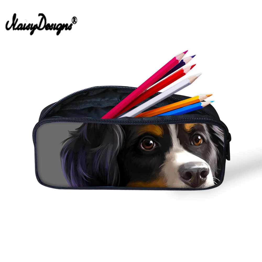 Симпатичный чехол для учеников Бернская собака портативный держатель