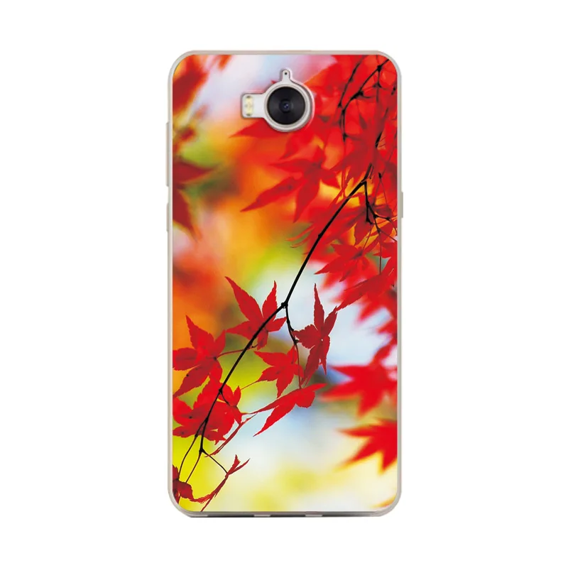 Soft TPU Phone Case For Huawei Y6 2017 MYA-L11 Back Cover Colorful Painted Novelty Shell Para 5.0⟊pa Funda |
