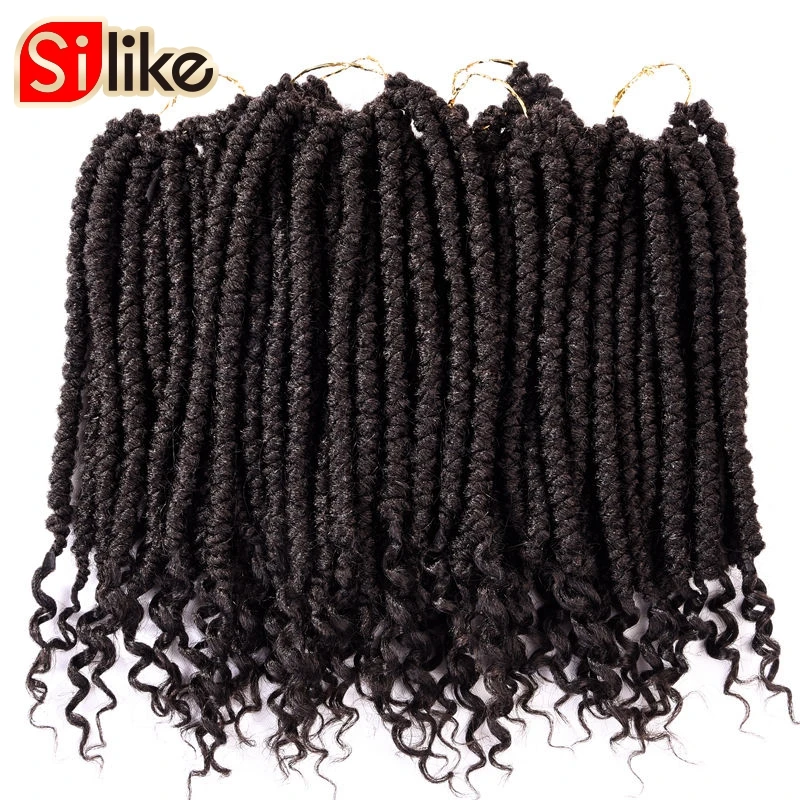 12 &quotсенегальское плетение Весна повороты крючком волос страсть пушистый