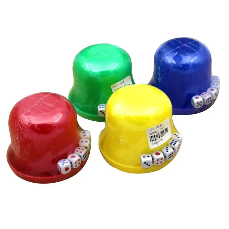 1 набор случайных кубиков чашка прочный встряхивания коробка с кубиками крышкой