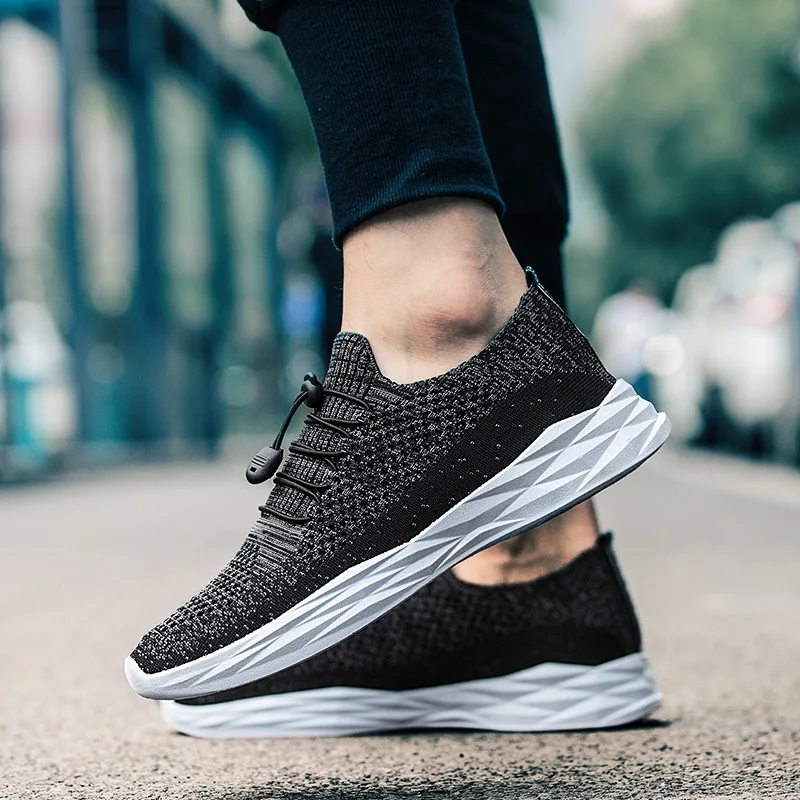 Onke Breathable Summer Sneakers for Men Slip On Walking Shoes Outdoor SportS Running Footwear Lightweight Jogging Athletic | Спорт и