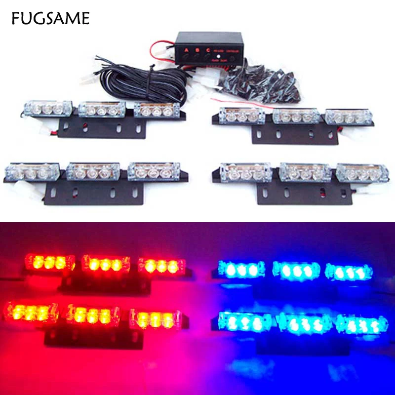 Автомобиль 4x9 led 36LED мотоцикл вспышка стробоскопическая Предупреждение EMS
