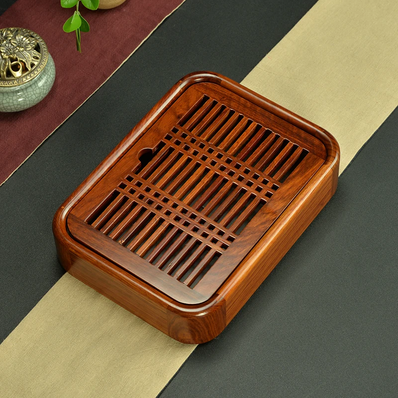 Деревянный поднос для чая кунг фу портативный деревянный хранения воды из