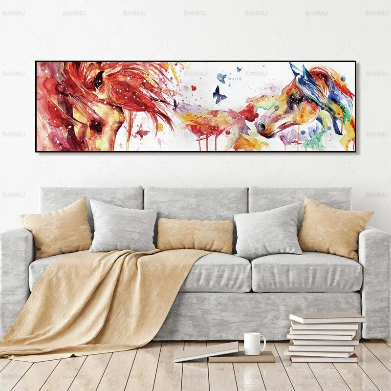 Wall Art холст абстрактная живопись животное линия плакат картина Художественная