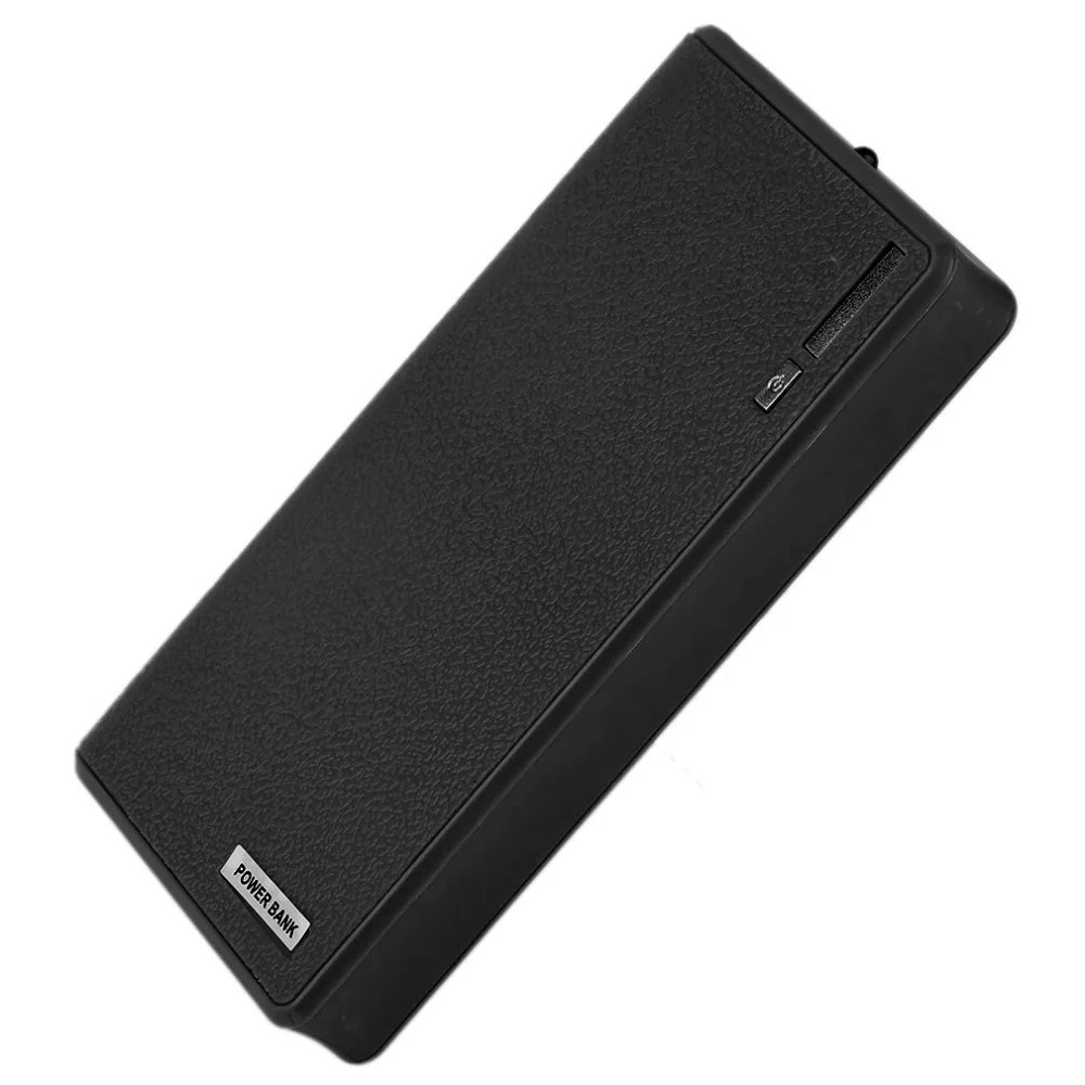 Универсальный чехол для аккумулятора с двумя usb портами 6x18650 зарядное устройство