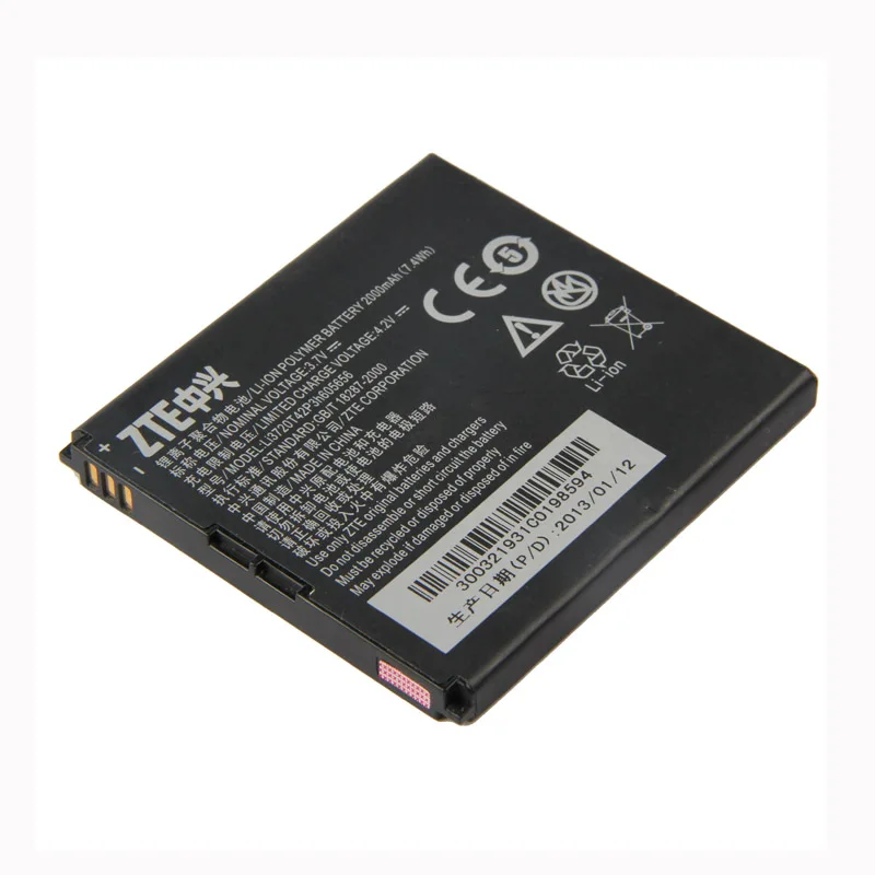Оригинальный zte Li3720T42p3h605656 телефон батарея для N9100 Avid 4G N9120 Concord 2 Z730 2000 ма
