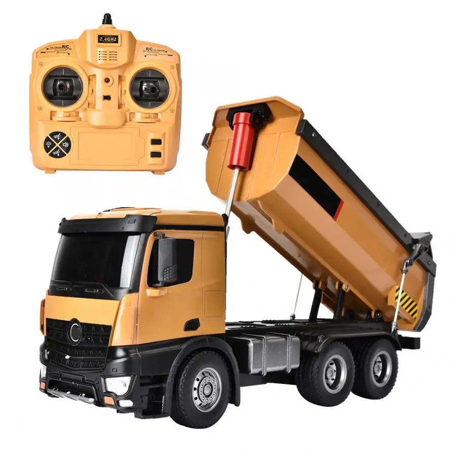 Для Huina 1573 2 4 GHz RC самосвал Игрушки сплав 1:14 10CH пульт дистанционного управления