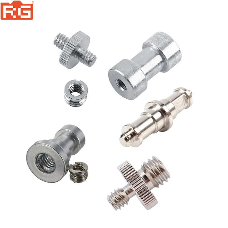 Переходник с винтовой гайкой 1/4 &quot3/8&quot для штатива камеры светодиодный