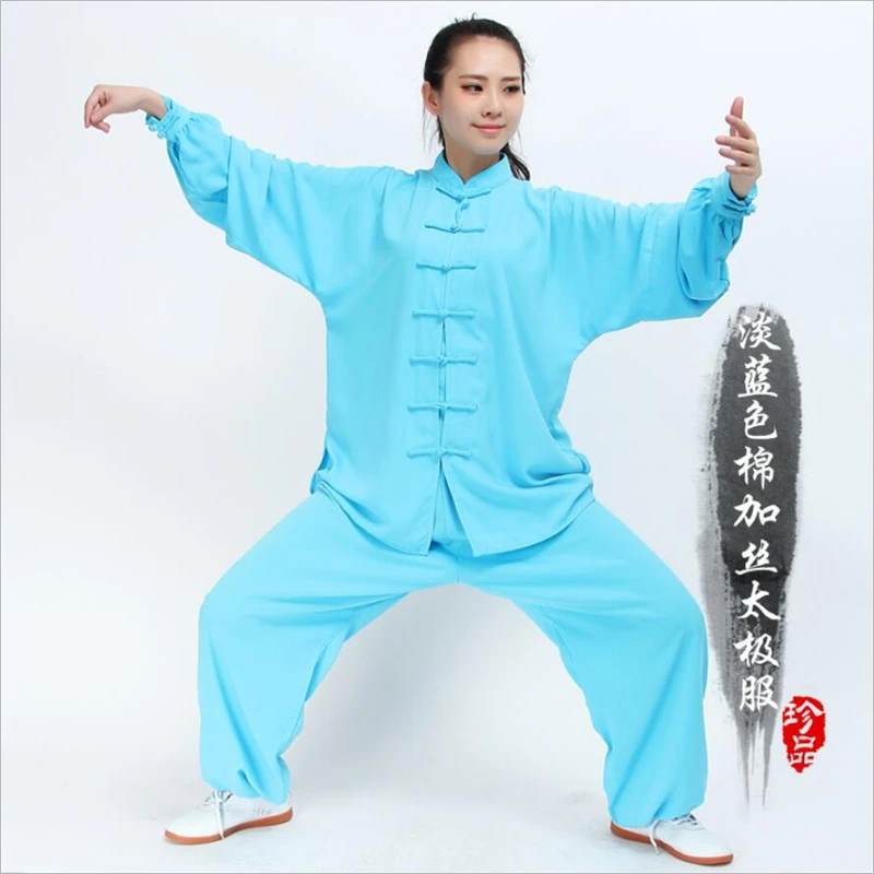 Tai chi одежда для женщин и мужчин китайский костюм taiji wudang кунг фу хлопковая