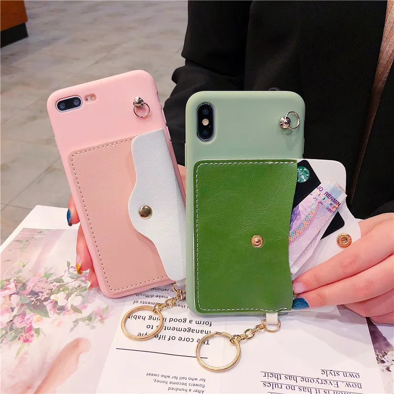 Чехлы для iPhone X 8 7 6S 6 Plus модный кожаный чехол телефона держатель карт