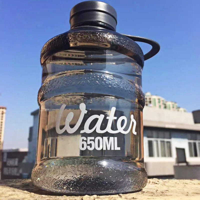 Фото Бутылка для минеральной воды 650 мл 2 шт./лот, ведро для чистой воды, прозрачные бутылки для кемпинга, спорта на открытом воздухе, без БФА, складные бутылки для питья Botella №5