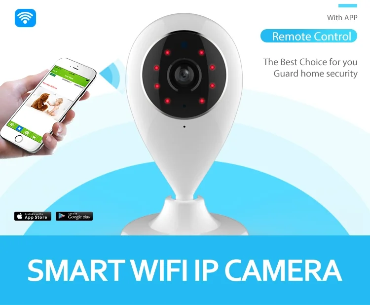 Wi Fi IP камера для умного дома 720P совместима с alexa echo|Камеры видеонаблюдения| |