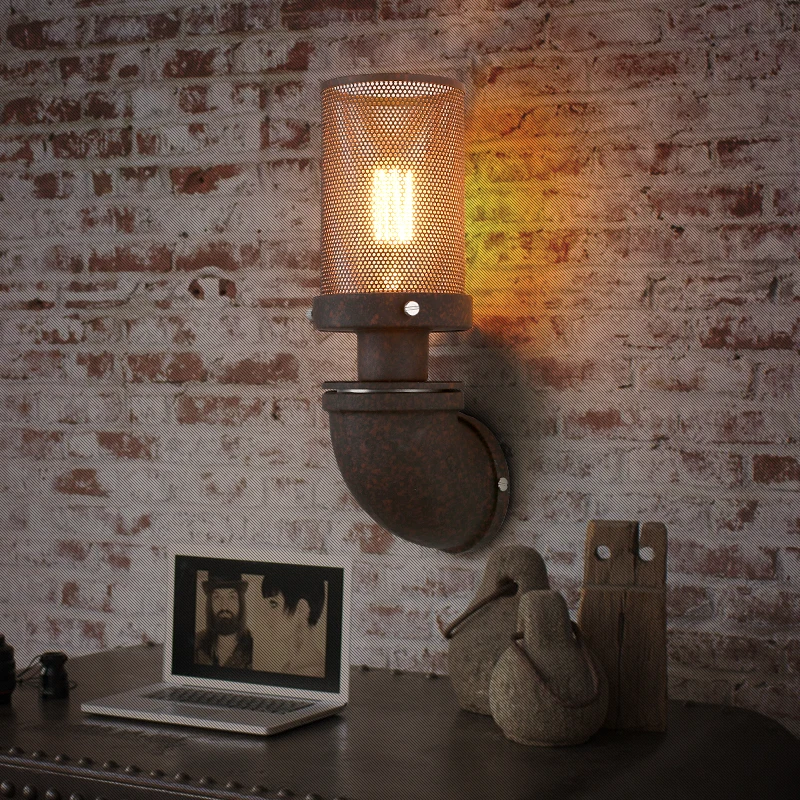 

Nordic Loft Style Water Pipe Lamp Edison Wall Sconce Antique Vintage Wall Light Fixtures For Home Industrial Lighting Lamparas