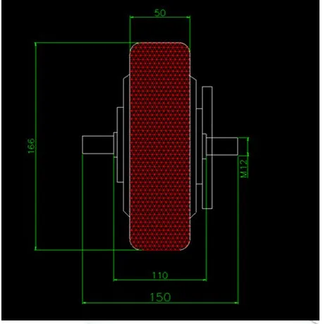 24v36v48v250w-400w DC бесщеточный двигатель 8 дюймов с барабанным тормозом электронный