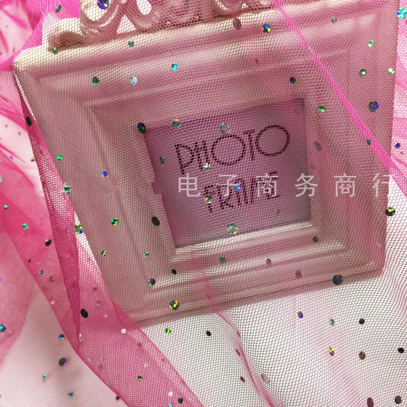 91 см/партия жесткая Тюлевая ткань с блестками ширина 150 см | Дом и сад