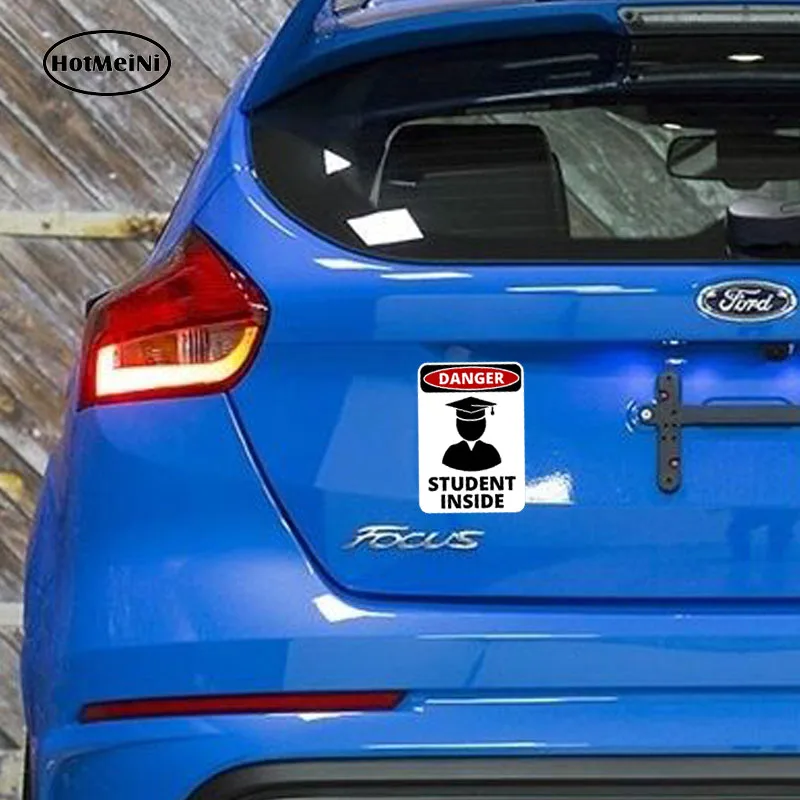 HotMeiNi 13 см x 8 стайлинга автомобилей Забавный предупреждающий знак опасность