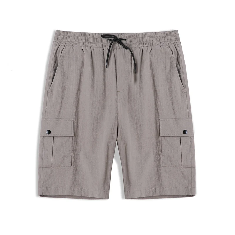 ADK902085 khaki Пионерский лагерь карго эластичный пояс шорты мужские свободные рабочие шорты мужские короткие брюки с карманами ADK902085 - Цвет: ADK902085 khaki