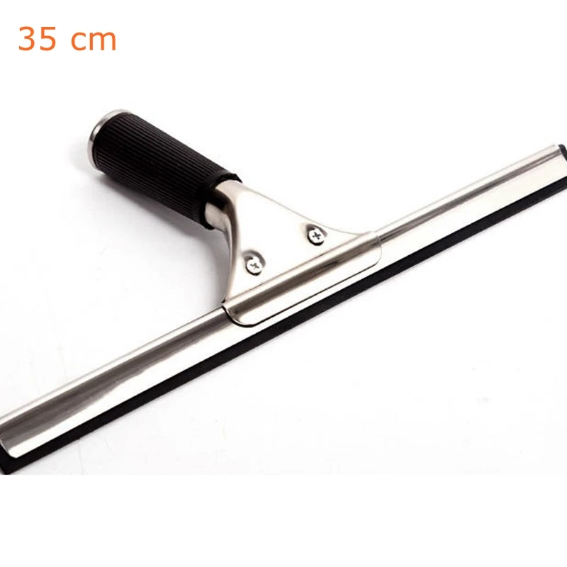 35 cm window cleaner WHISM очиститель окон из нержавеющей стали, щетка для чистки, скребок, 3 размера, очиститель стекла, инструмент Мочалка для окон, щетки стеклоочистителя - Цвет: 35 cm window cleaner