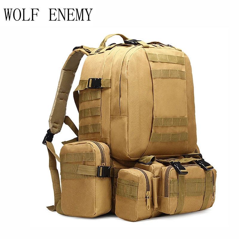 50L Molle экономка тактика рюкзак Hik водонепроницаемый 600D высокой емкости штурмовой