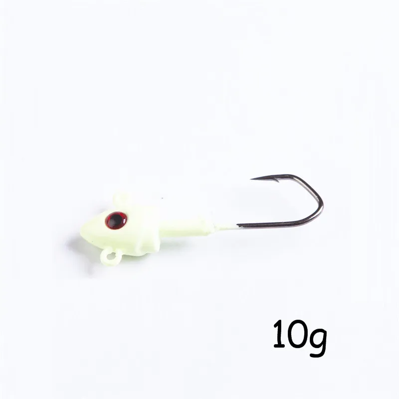 10g AI-SHOUYU Новинка 5 г/7 г/10 г свинцовая головка крючок джиг оснатка приманки рыболовные крючки для мягкой приманки джиг крючок рыболовные снасти - Цвет: 10g
