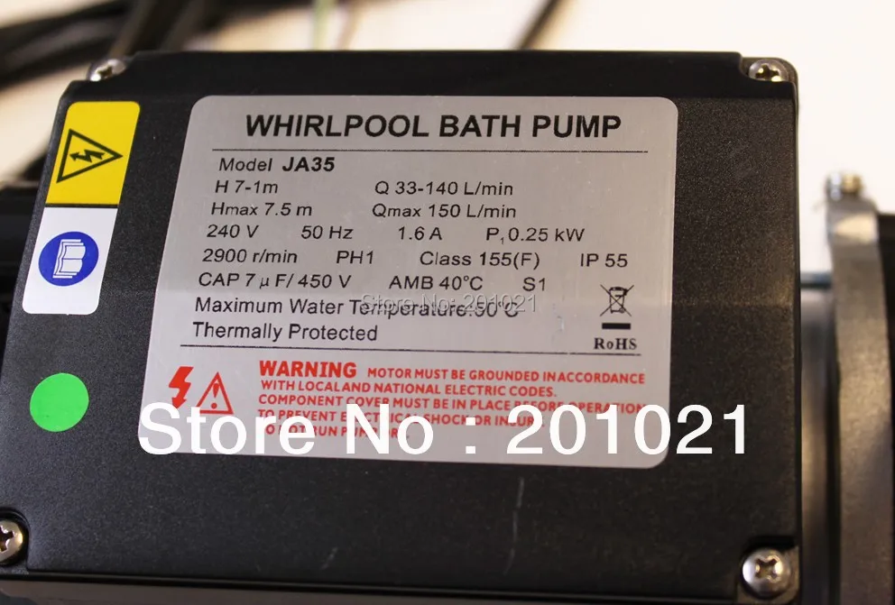 Китайский циркуляционный насос LX JA35 350 Вт гидромассажная Ванна спа центр
