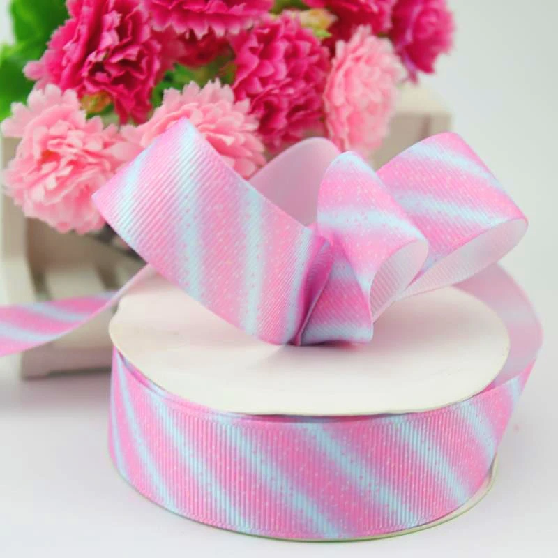 10 yards 1''(22mm) colored webbing striped polyester grosgrain ribbon DIY gift wrapping tape | Дом и сад