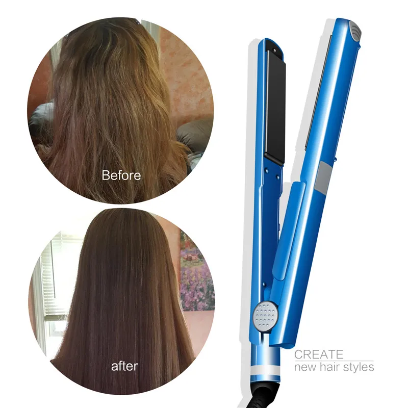 

Hair Straightening Iron Pro Nano Titanium Flat Iron Popular Travel Fast Heating 2020 Hair Straightener Brush Curling Iron Curler