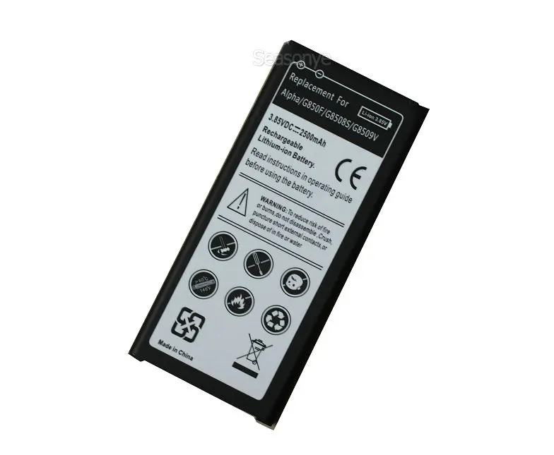 2500 мА/ч EB BG850BBC / BG850BB Замена литий ионная аккумуляторная батарея для Samsung Galaxy Alpha G850