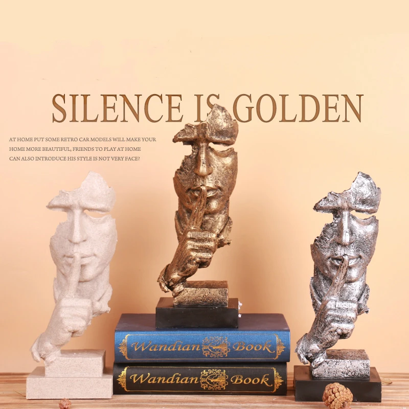 Абстрактные Фигурки из смолы декоративные скульптуры человеческая модель лицо с