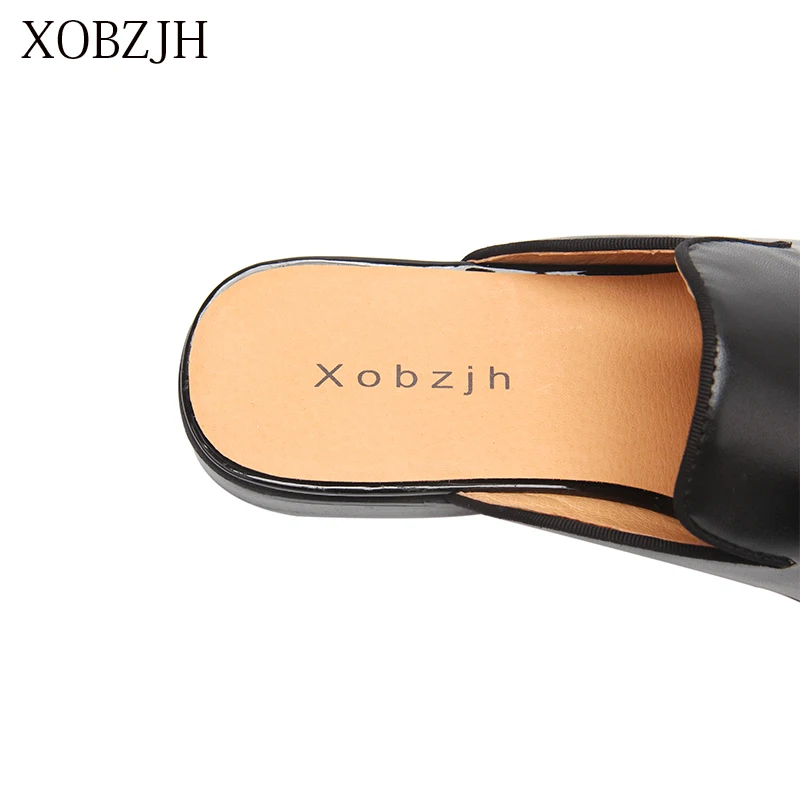 XOBZJH 2019 Men Shoes Man Summer Party New Handmade Leisure Flats Leather Loafers Black Size | Обувь