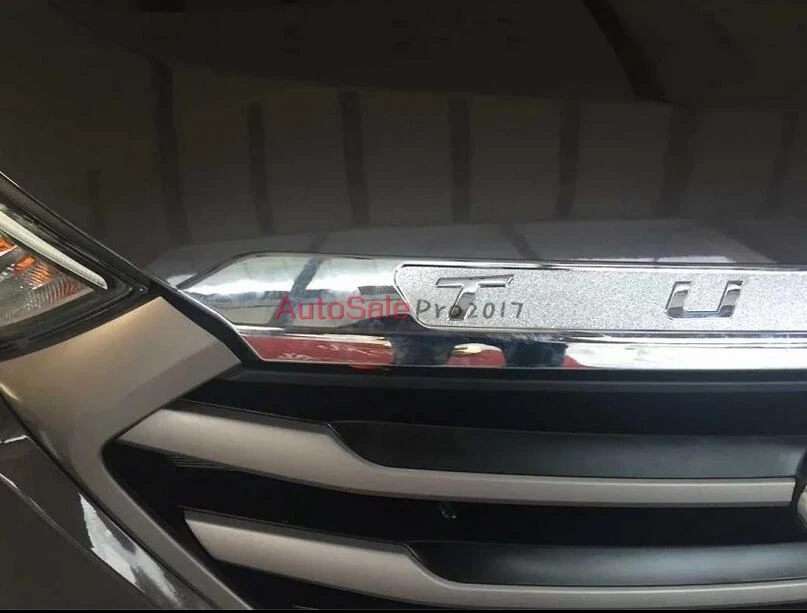 ABS аксессуары подходят для HYUNDAI TUCSON 2015 2016 TL хромированный передний капот Гриль
