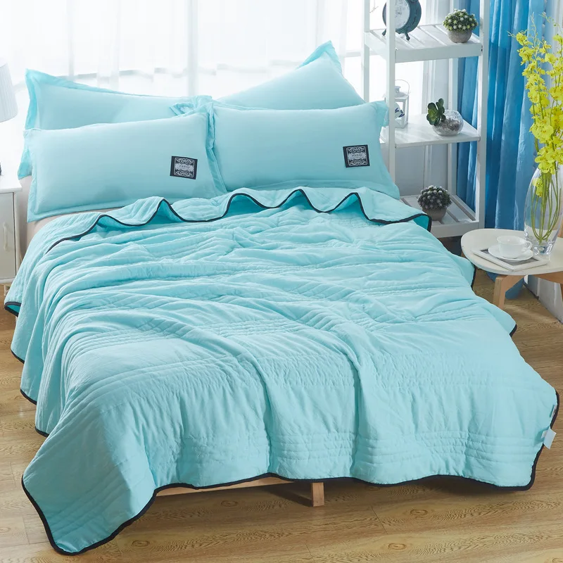 Комплект лоскутного стеганого одеяла 3 шт. моющееся покрывало хлопковое