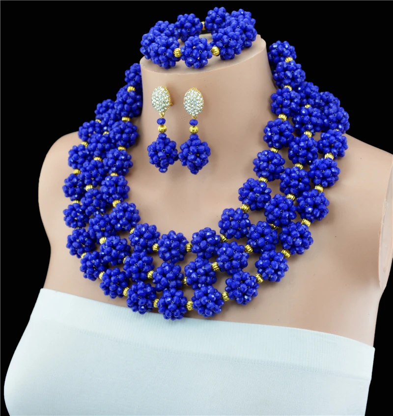 2016 новое поступление Роскошные нигерийские Свадебные Ювелирные наборы