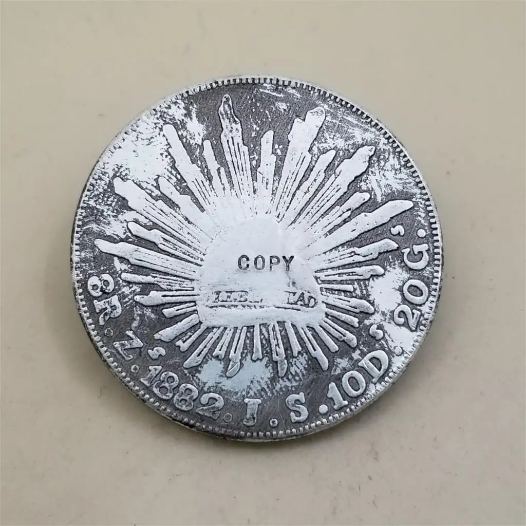 1882 Мехико 8 Reales копии монет памятные монеты коллекция искусства|Безвалютные