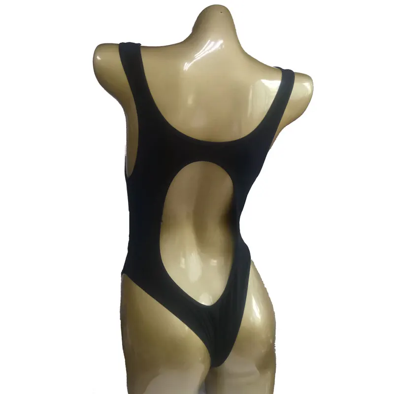 Сексуальное Женское боди с открытой промежностью вырезами высоким вырезом