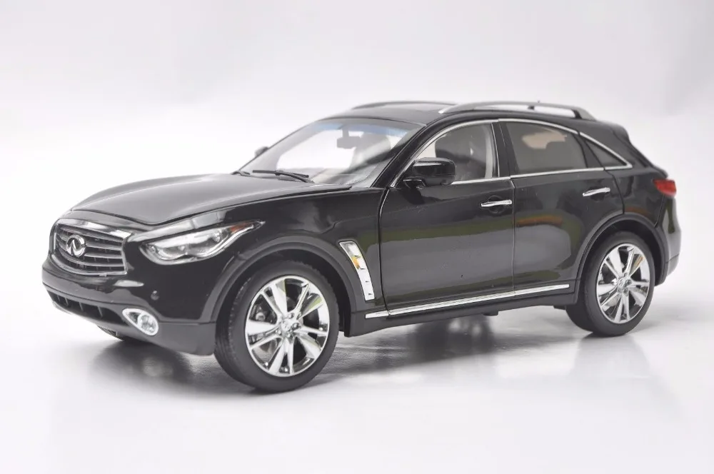 1:18 Модель литья под давлением для Infiniti QX70 2014 черный Внедорожник игрушечный