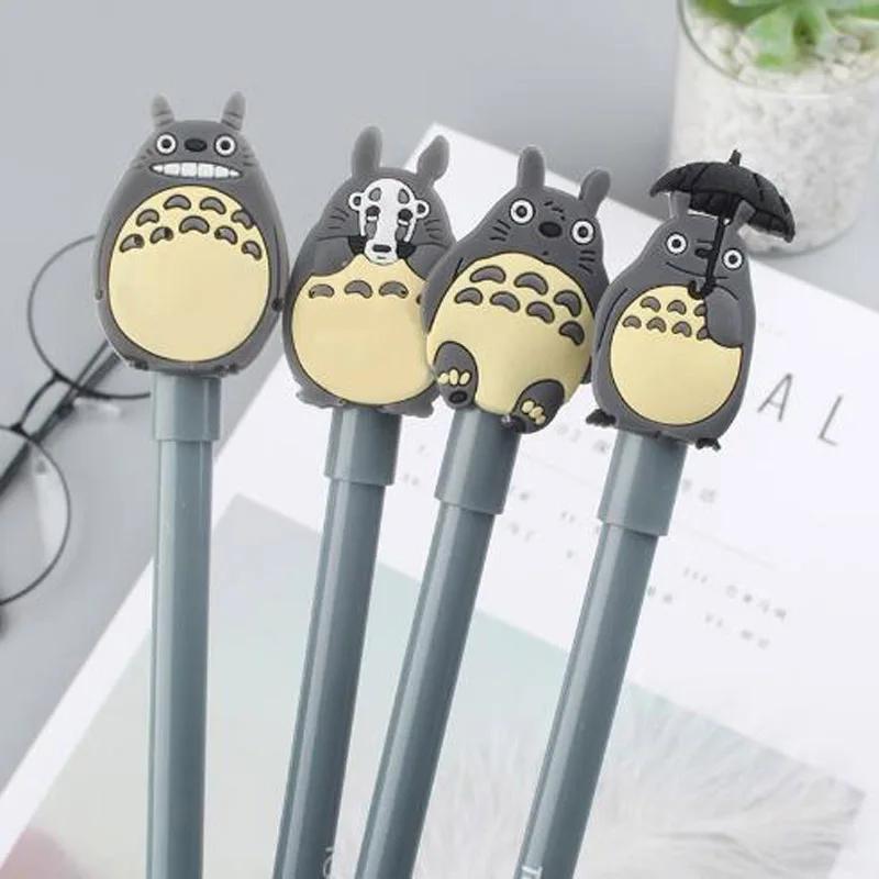 

Novelty Cute My Neighbor Totoro Gel Ink Pen Signature Pen Escolar School Office Supply Promotional Gift Ink 0.5mm Pen 1PCS